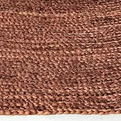 Tapis rond en jute - Amasia (châtaigne)