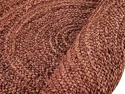 Tapis rond en jute - Amasia (châtaigne)