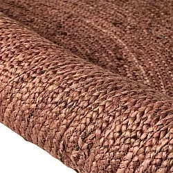 Tapis rond en jute - Amasia (châtaigne)