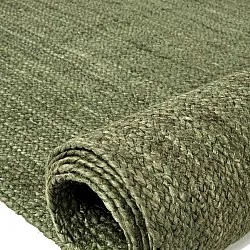 Tapis en jute - Amasia (vert militaire)