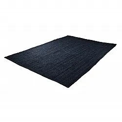 Tapis en jute - Amasia (bleu foncé)
