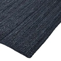 Tapis en jute - Amasia (bleu foncé)