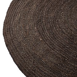 Tapis rond en jute - Amasia (taupe foncé)