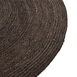 Tapis rond en jute - Amasia (taupe foncé)