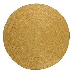 Tapis rond en jute - Amasia (orange)