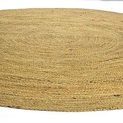Tapis rond en jute - Amasia (orange)
