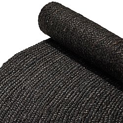 Tapis rond en jute - Amasia (noir)