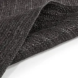 Tapis en jute - Amasia (noir)