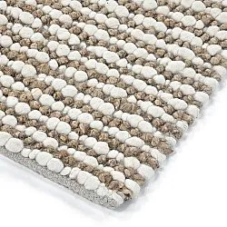 Tapis chanvre - Bally Jute/wool Bubble (nature/blanc)