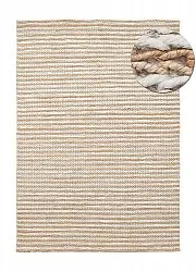 Tapis chanvre - Howrah Braided Jute (nature/blanc)