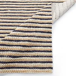 Tapis chanvre - Howrah Braided Jute (naturel/blanc/noir)