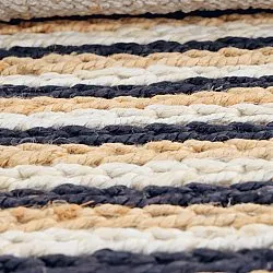 Tapis chanvre - Howrah Braided Jute (naturel/blanc/noir)