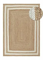 Tapis chanvre - Jessore (nature/blanc)