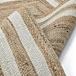 Tapis chanvre - Jessore (nature/blanc)