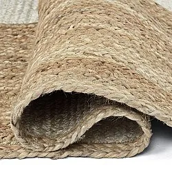 Tapis chanvre - Khulna (nature/blanc)
