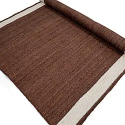 Tapis chanvre - Senaki (marron/blanc)
