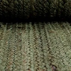 Tapis chanvre - Senaki (vert militaire/blanc)