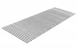 Tapis en plastique - Kensington (blanc/noir)