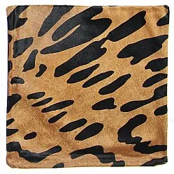 Housse de coussin en cuir bovin 45 x 45 cm