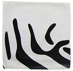 Housse de coussin en cuir bovin 45 x 45 cm