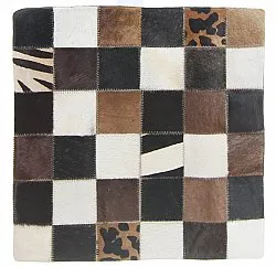 Housse de coussin en cuir bovin 45 x 45 cm