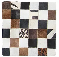 Housse de coussin en cuir bovin 45 x 45 cm