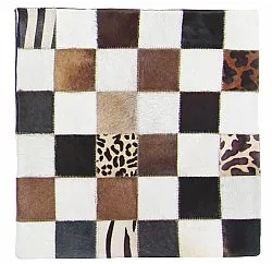 Housse de coussin en cuir bovin 45 x 45 cm