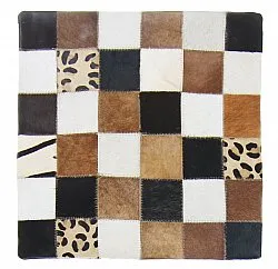 Housse de coussin en cuir bovin 45 x 45 cm