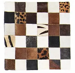 Housse de coussin en cuir bovin 45 x 45 cm