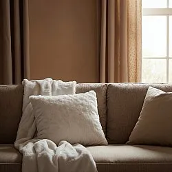 Housse de coussin - Aranga Super Soft (blanc)