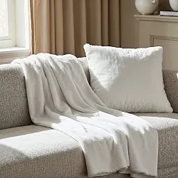 Housse de coussin - Aranga Super Soft (blanc)