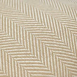 Housse de coussin - Denisa Fishbone (beige/blanc)