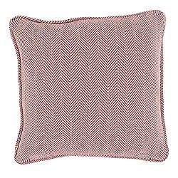 Housse de coussin - Denisa Fishbone (rouge/blanc)