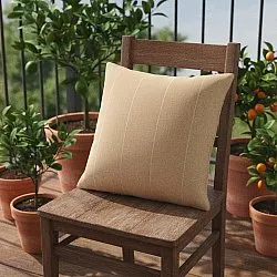 Housse de coussin - Martina Stripe (beige/blanc)