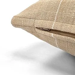 Housse de coussin - Martina Stripe (beige/blanc)