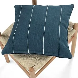 Housse de coussin - Martina Stripe (bleu/blanc)