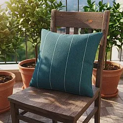 Housse de coussin - Martina Stripe (bleu/blanc)