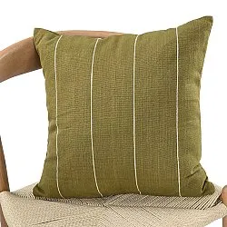 Housse de coussin - Martina Stripe (vert/blanc)