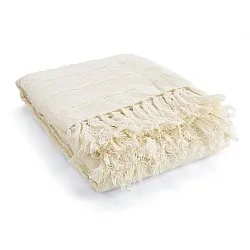 Couvertures - Nalani cotton throw (crème)