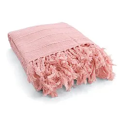 Couvertures - Nalani cotton throw (rose)