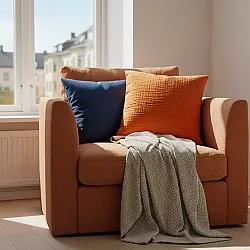 Housse de coussin - Vanja (rouille)