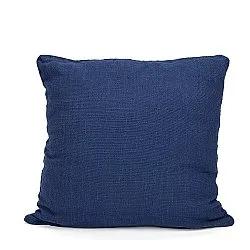 Taie d'oreiller - Veya cotton cushion cover (bleu marine)