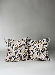 Housse de coussin lot de 2 - Amalie (gris/bleu)