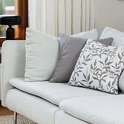 Housse de coussin lot de 2 - Katri (gris)
