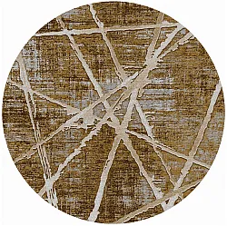 Tapis rond - Lagos (marron)