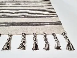 Tapis en coton - Lehi (gris)