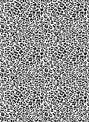 Tapis Wilton - Leopard (noir/blanc)