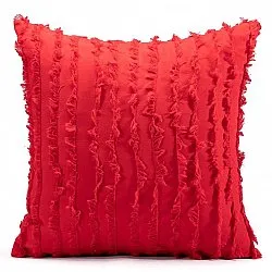 Housse de coussin - Boho Linen 45 x 45 cm (rouge)