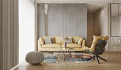 Tapis rond - Linosa (multicolore)