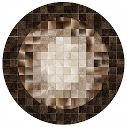Tapis rond - Livada (marron/multicolore)